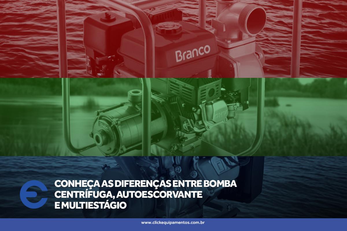 Conheça as diferenças entre bomba centrífuga, autoescorvante e multiestágio